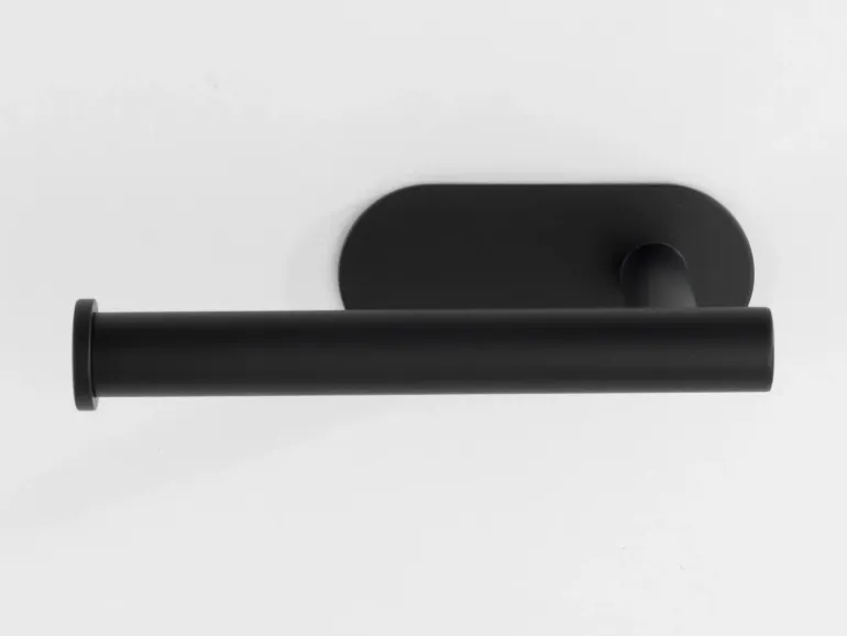 Wenko Turbo-Loc Edelstahl Toilettenpapierhalter Orea Black Matt 16 x 4.5 x 7 cm