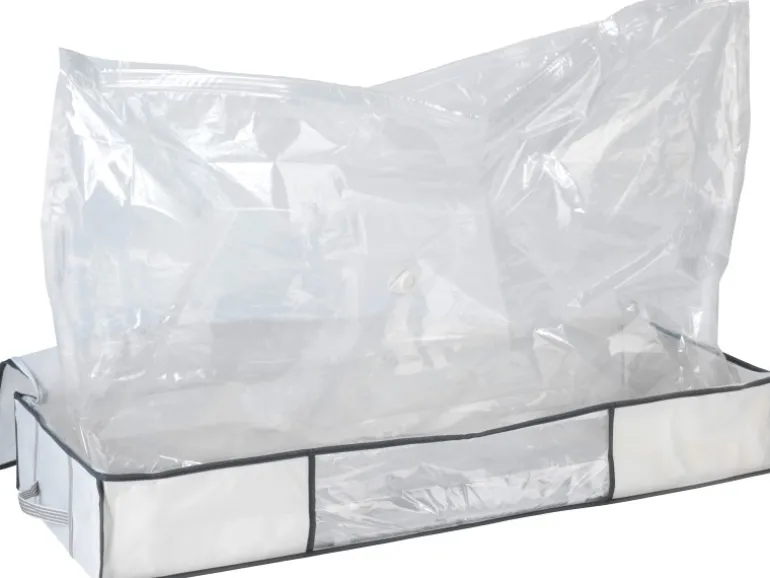 Wenko Vakuum Soft Unterbett-Box Weiß 15 cm x 105 cm x 45 cm