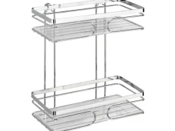 Wenko Wandablage Premium 2 Etagen Edelstahl Glänzend