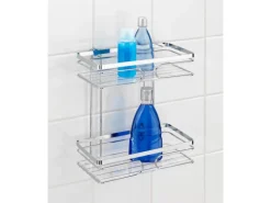 Wenko Wandablage Premium 2 Etagen Edelstahl Glänzend