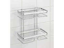 Wenko Wandablage Premium 2 Etagen Edelstahl Glänzend