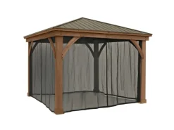 Westmann Moskitonetz für Pavillon 300 cm x 225 cm 4er-Pack