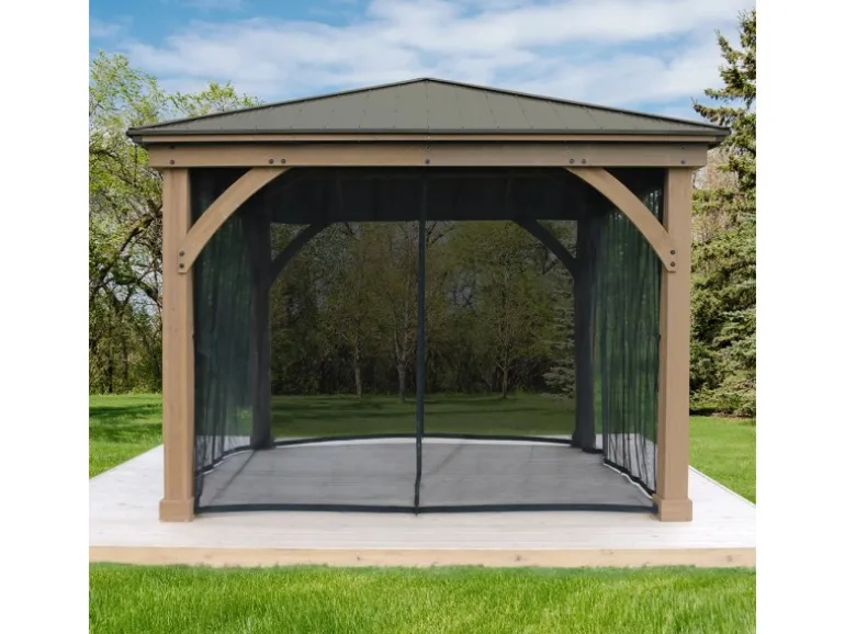 Westmann Moskitonetz für Pavillon 300 cm x 225 cm 4er-Pack