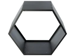 Westmann Stahl Kaminholzregal Biene Schwarz 88x45x77 cm