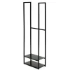 Westmann Stahl Kaminholzregal Porthos Schwarz 40x20x120 cm