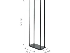 Westmann Stahl Kaminholzregal Xavier Schwarz 40x20x120 cm