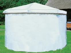 Wetterschutzumhang für Pavillon Rosenheim Weiß