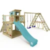 Wickey Spielturm Smart Surf Klettergerüst mit Rutsche Pastellblau