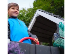 Wickey Spielturm Smart Surf Klettergerüst mit Rutsche Pastellblau