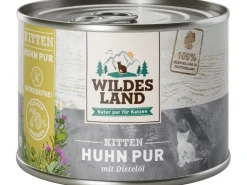 Wildes Land Katzen-Nassfutter Kitten Huhn Pur mit Distelöl 200 g