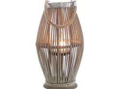 Windlicht Bambus Ø 23 cm x 50,5 cm Natur