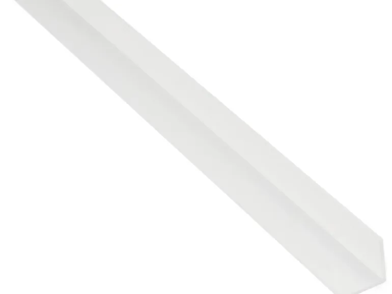 Winkelprofil gleichschenklig Kunststoff 10 mm x 10 mm x 2.000 mm Weiß