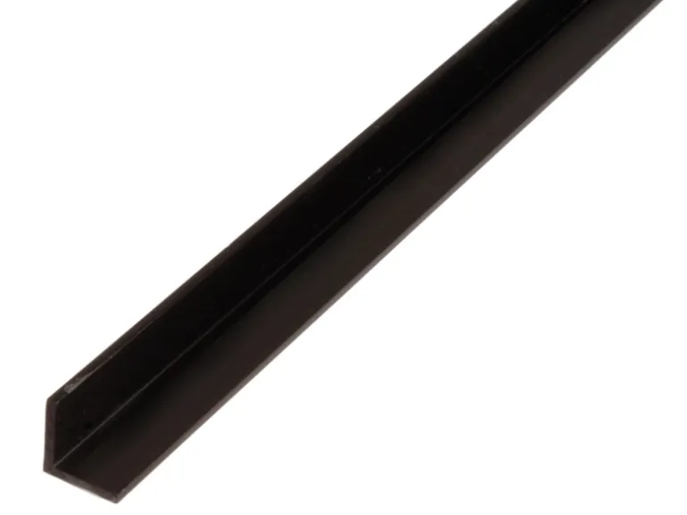 Winkelprofil gleichschenklig Kunststoff 10 mm x 10 mm x 1.000 mm Schwarz