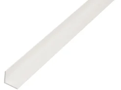 Winkelprofil ungleichschenklig Kunststoff 15 mm x 25 mm x 1.000 mm Weiß