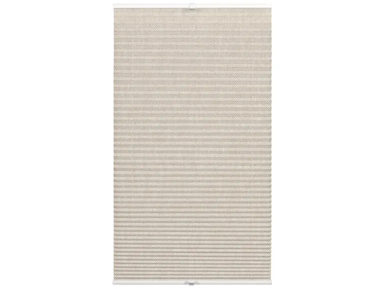Wohnidee Plissee mit 2 Bedienschienen Beige 50 cm x 130 cm