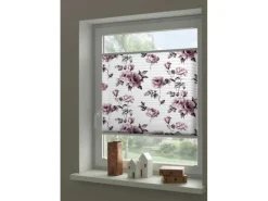 Wohnidee Plissee mit 2 Bedienschienen Rose 60 cm x 130 cm