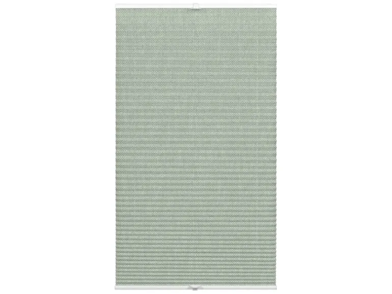 Wohnidee Plissee mit 2 Bedienschienen Grün 40 cm x 130 cm