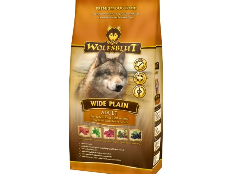 Wolfsblut Hunde-Trockenfutter Wide Plain Adult Pferd mit Süßkartoffel 2 kg