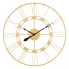 Womo-Design Große Wanduhr Stockholm 85 cm Rund Handgefertigt Eisen Vintage-Stil