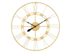 Womo-Design Große Wanduhr Stockholm 85 cm Rund Handgefertigt Eisen Vintage-Stil