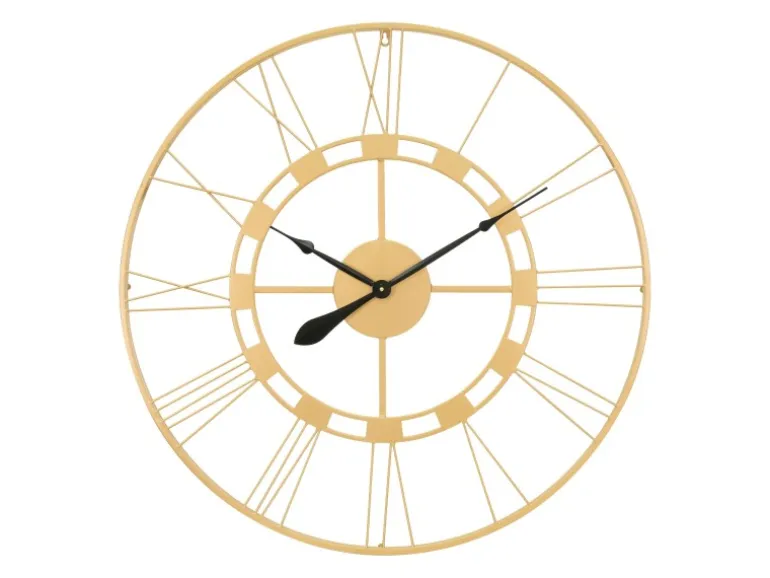 Womo-Design Große Wanduhr Stockholm 85 cm Rund Handgefertigt Eisen Vintage-Stil