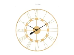 Womo-Design Große Wanduhr Stockholm 85 cm Rund Handgefertigt Eisen Vintage-Stil