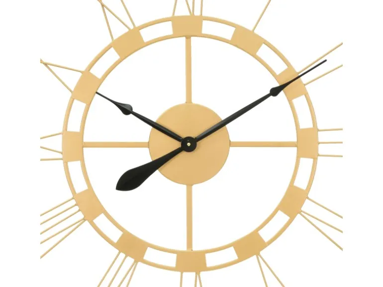 Womo-Design Große Wanduhr Stockholm 85 cm Rund Handgefertigt Eisen Vintage-Stil