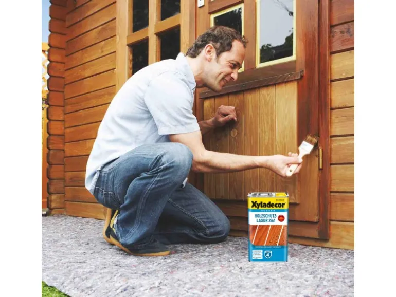 Xyladecor Holzschutz-Lasur 2in1 Eiche-Hell matt 750 ml
