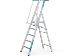 Zarges Stufenleiter ZAP Safemaster S mit Großer Plattform 5 Stufen