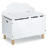 Zeller Kinder-Truhe Wolke mit Deckel MDF/Kiefer 60 cm x 34,5 cm x 56 cm Weiß