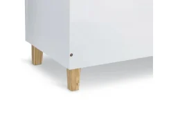 Zeller Kinder-Truhe Wolke mit Deckel MDF/Kiefer 60 cm x 34,5 cm x 56 cm Weiß