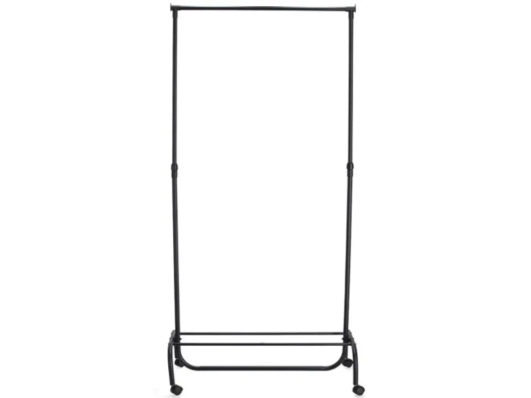 Zeller Rollkleiderständer Metall/Kunststoff 86 x 43 x 108-175 cm Schwarz
