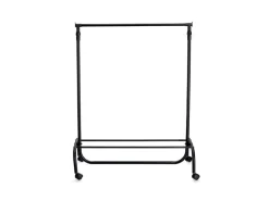 Zeller Rollkleiderständer Metall/Kunststoff 86 x 43 x 108-175 cm Schwarz