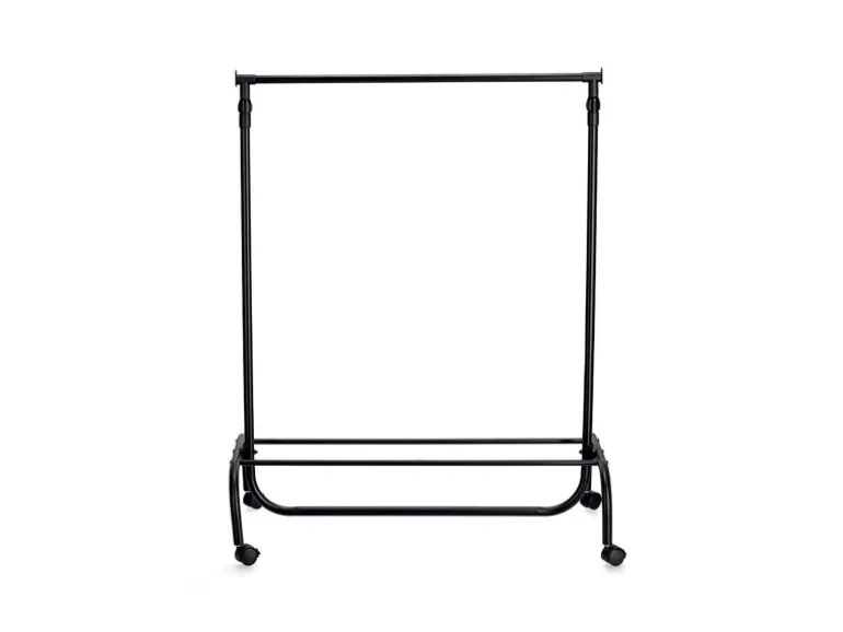 Zeller Rollkleiderständer Metall/Kunststoff 86 x 43 x 108-175 cm Schwarz