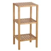 Zeller Standregal mit 3 Ablagen 37 cm x 33 cm x 80 cm Bambus