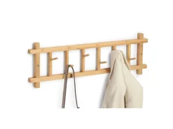 Zeller Wandgarderobe Bambus 68 cm x 2,5 cm x 22 cm