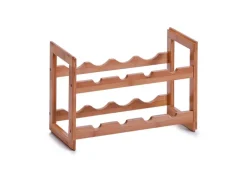 Zeller Weinregal Bambus Stapelbar für 8 Flaschen 32 cm x 22 cm x 47 cm Natur