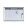 Zeller Wochenplaner Magnetisch Metall/MDF 59 cm x 39,5 cm x 1,5 cm Alugrau