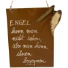ZGM Rost Deko Spruchtafel mit Engelsflügeln