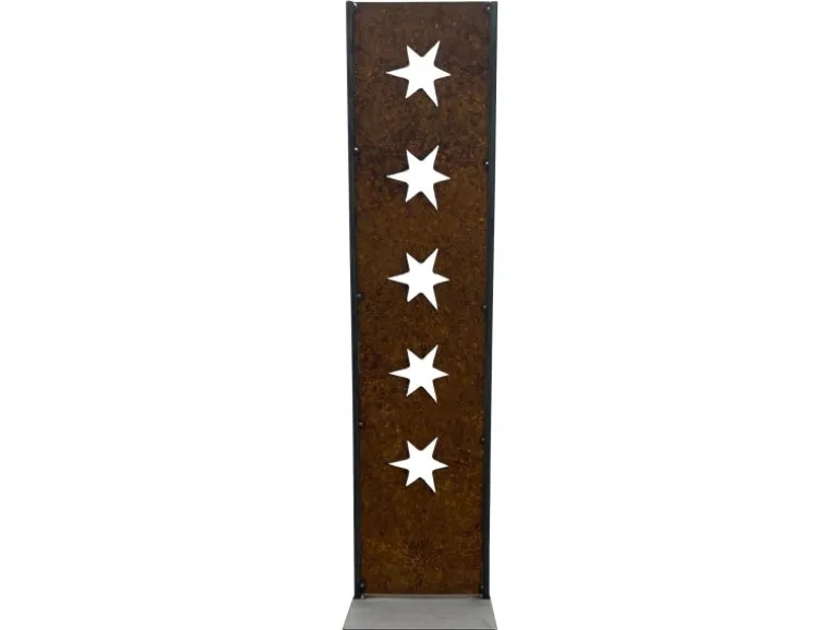 ZGM Rost Deko Sternen-Stele